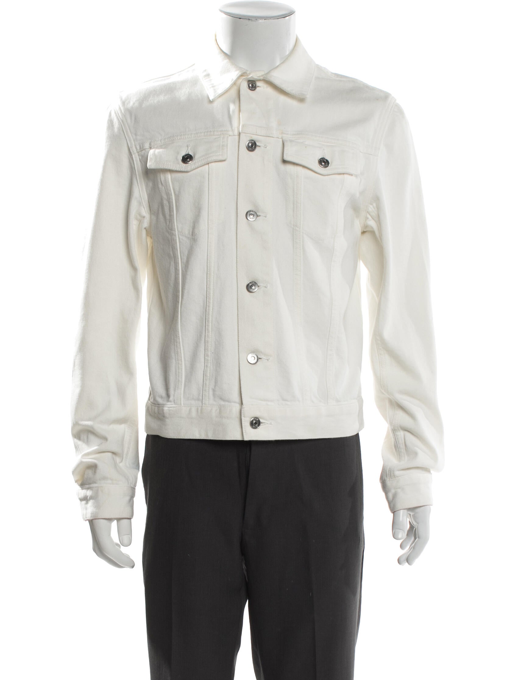 DIOR MEN 2020 X Alex Foxton Trucker Jacket - Neutrals Outerwear
