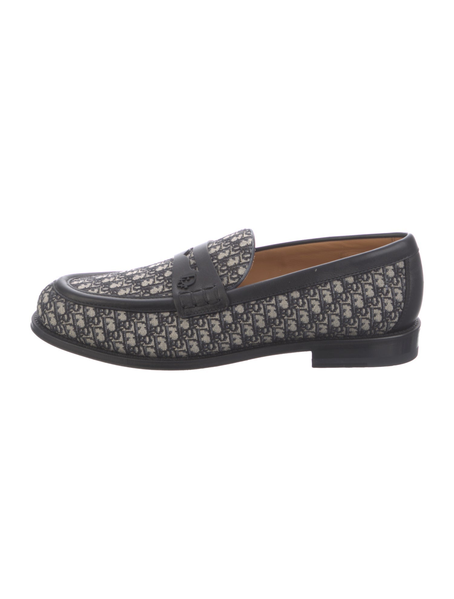 DIOR MEN Oblique Jacquard Jacquard Loafers