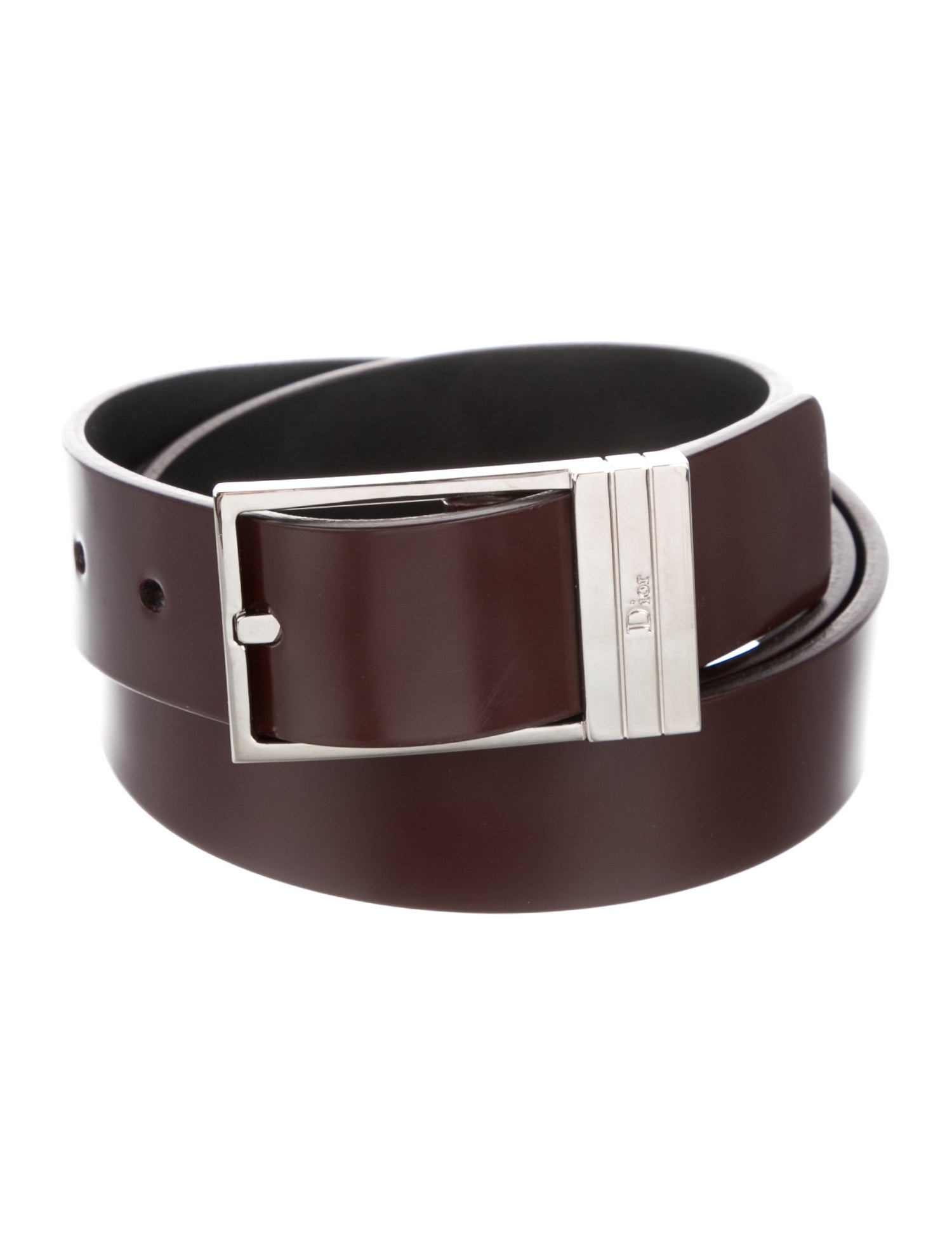 DIOR MEN Leather Waist Belt - Brown Belts, Accessories