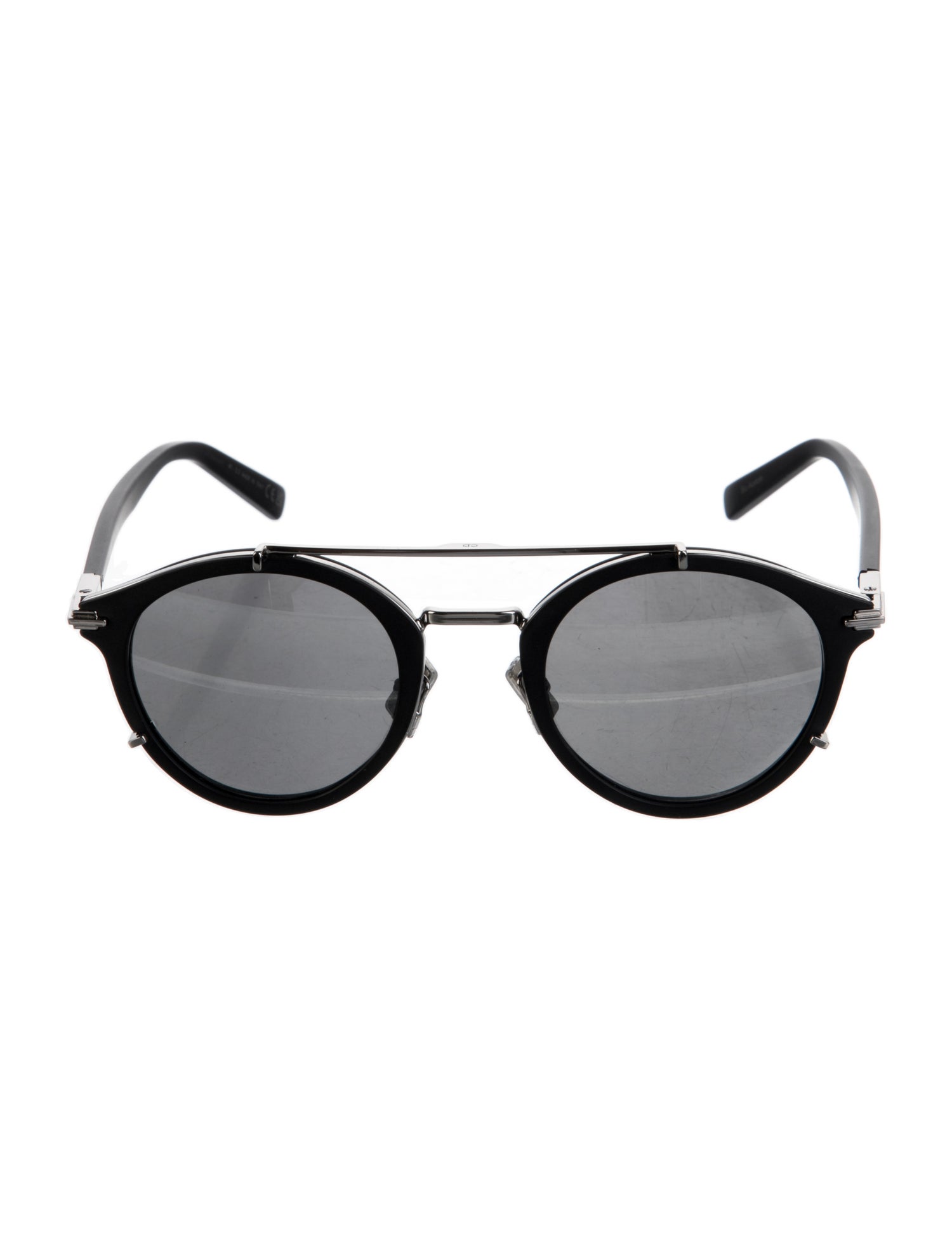 DIOR MEN Round Mirrored Sunglasses