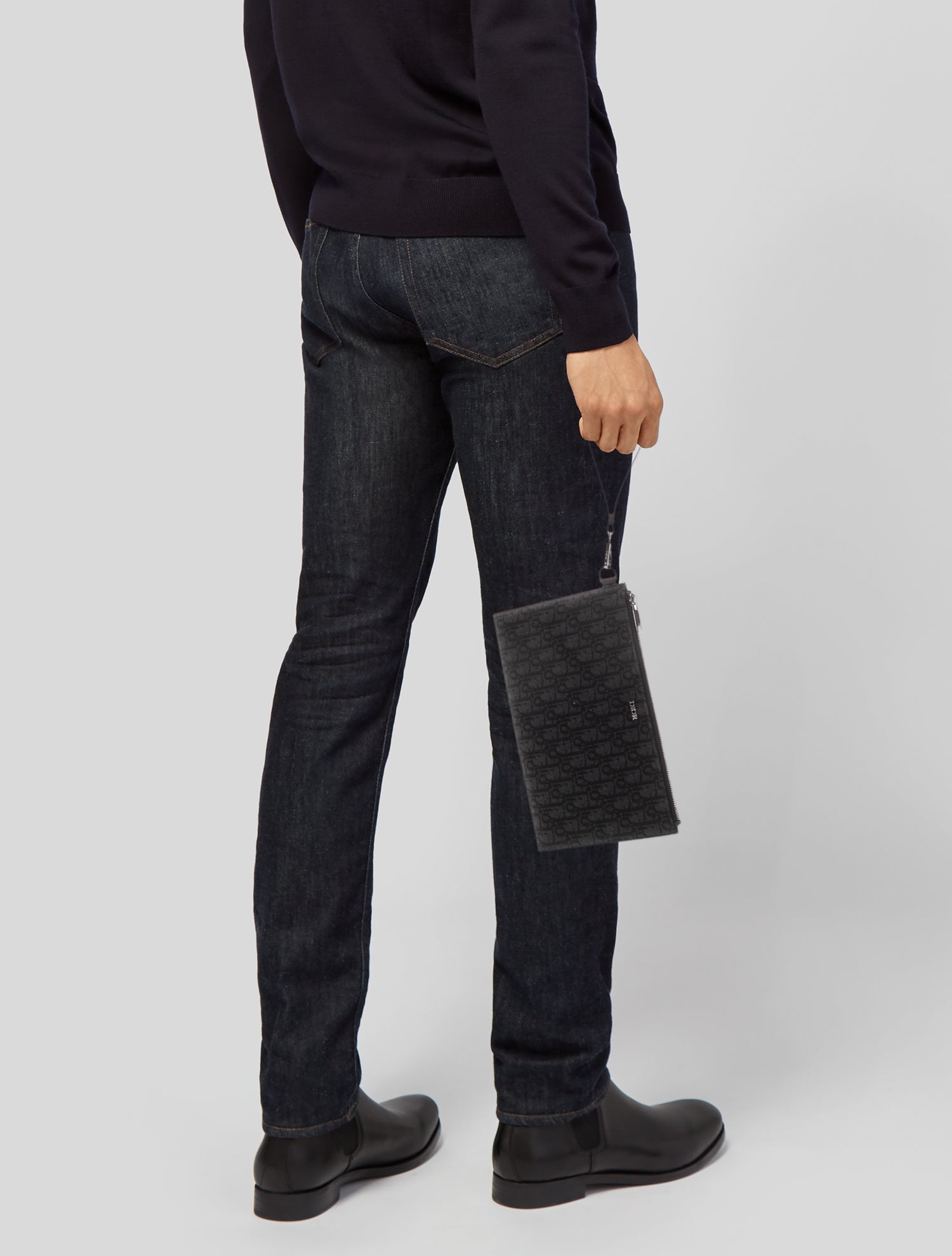 DIOR MEN Oblique Jacquard Messenger Bag