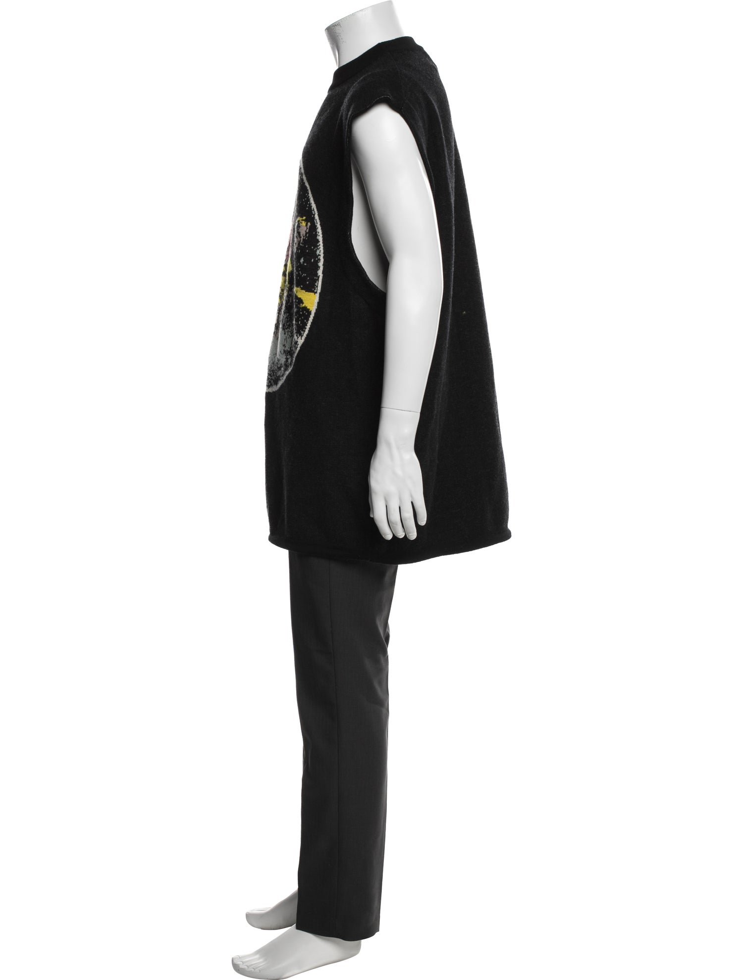 DIOR MEN Virgin Wool Graphic Print Pullover w/ Tags