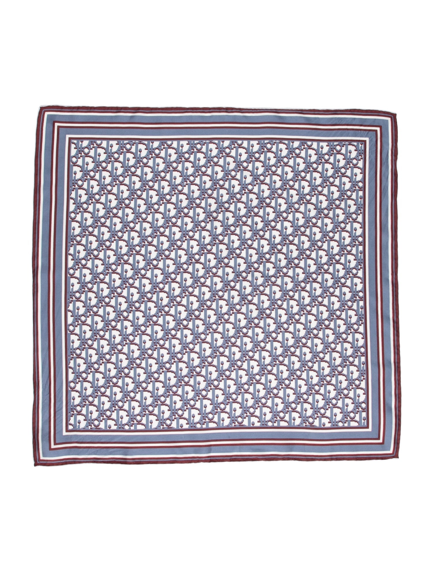 DIOR MEN Oblique Pixel Silk Bandana
