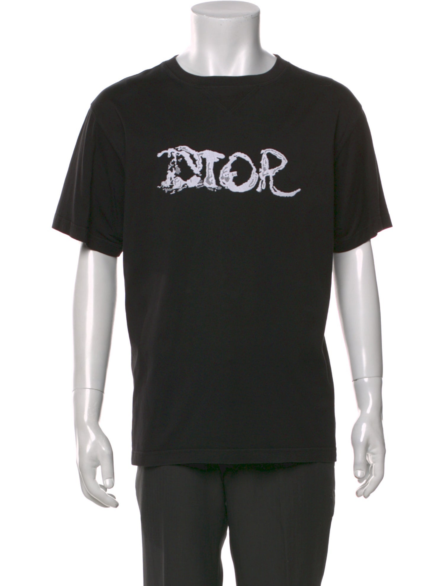 DIOR x Peter Doig Graphic Print Crew Neck T-Shirt - Black T-Shirts