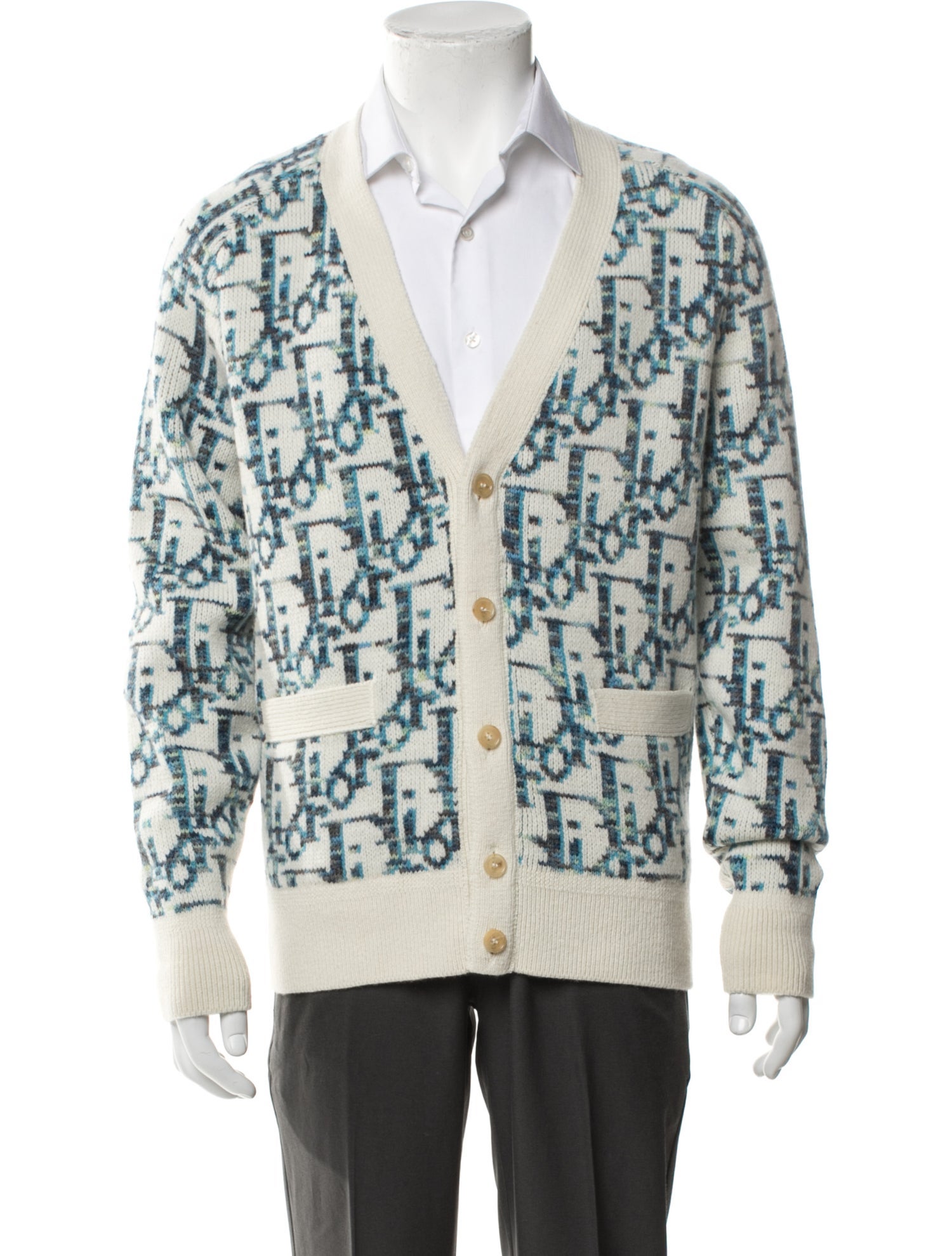 DIOR MEN 2022 Oblique Jacquard Cardigan