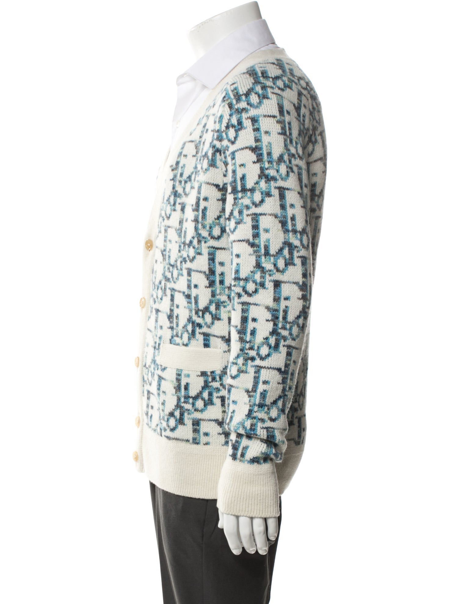 DIOR MEN 2022 Oblique Jacquard Cardigan