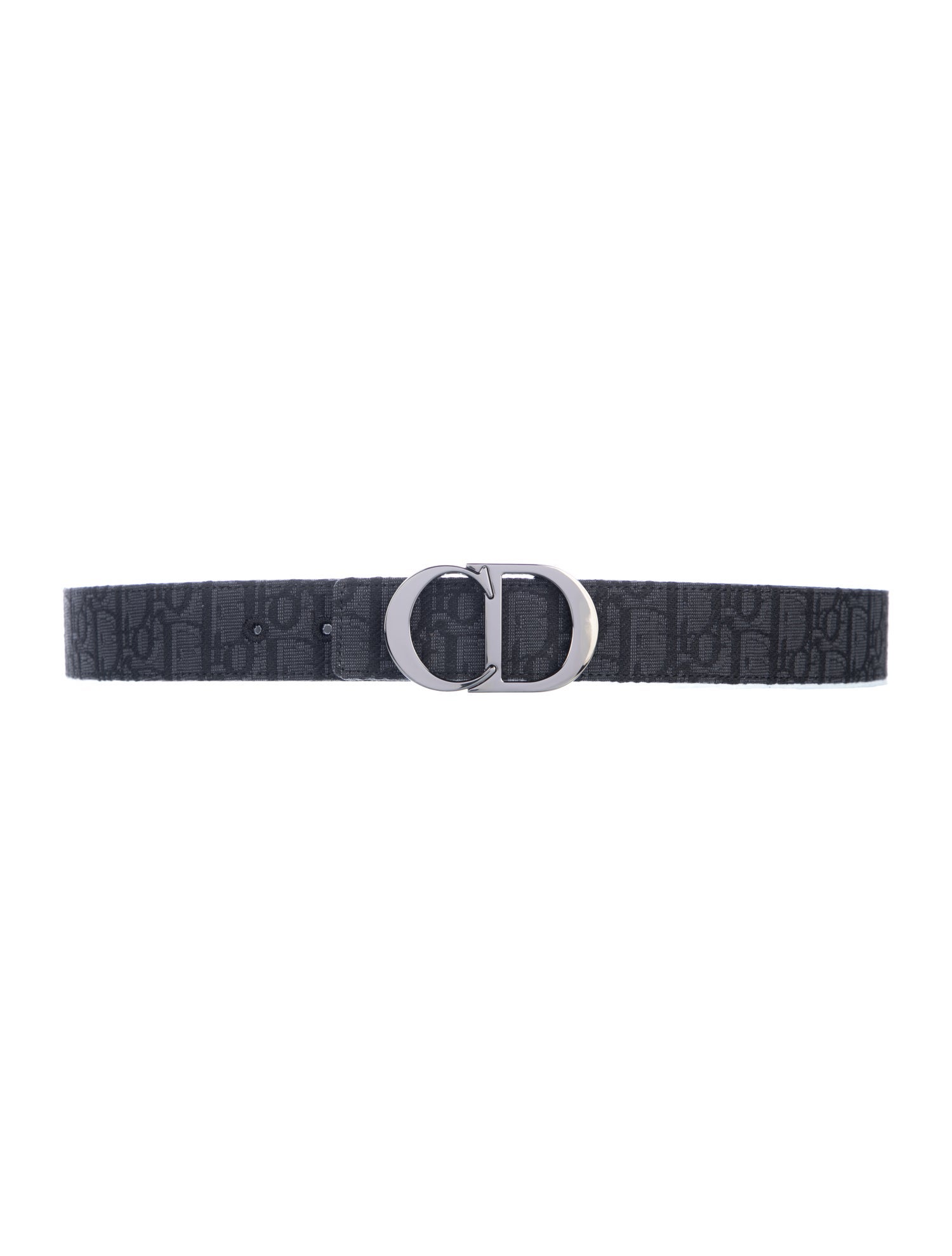 DIOR MEN Oblique Jacquard Canvas Belt Kit