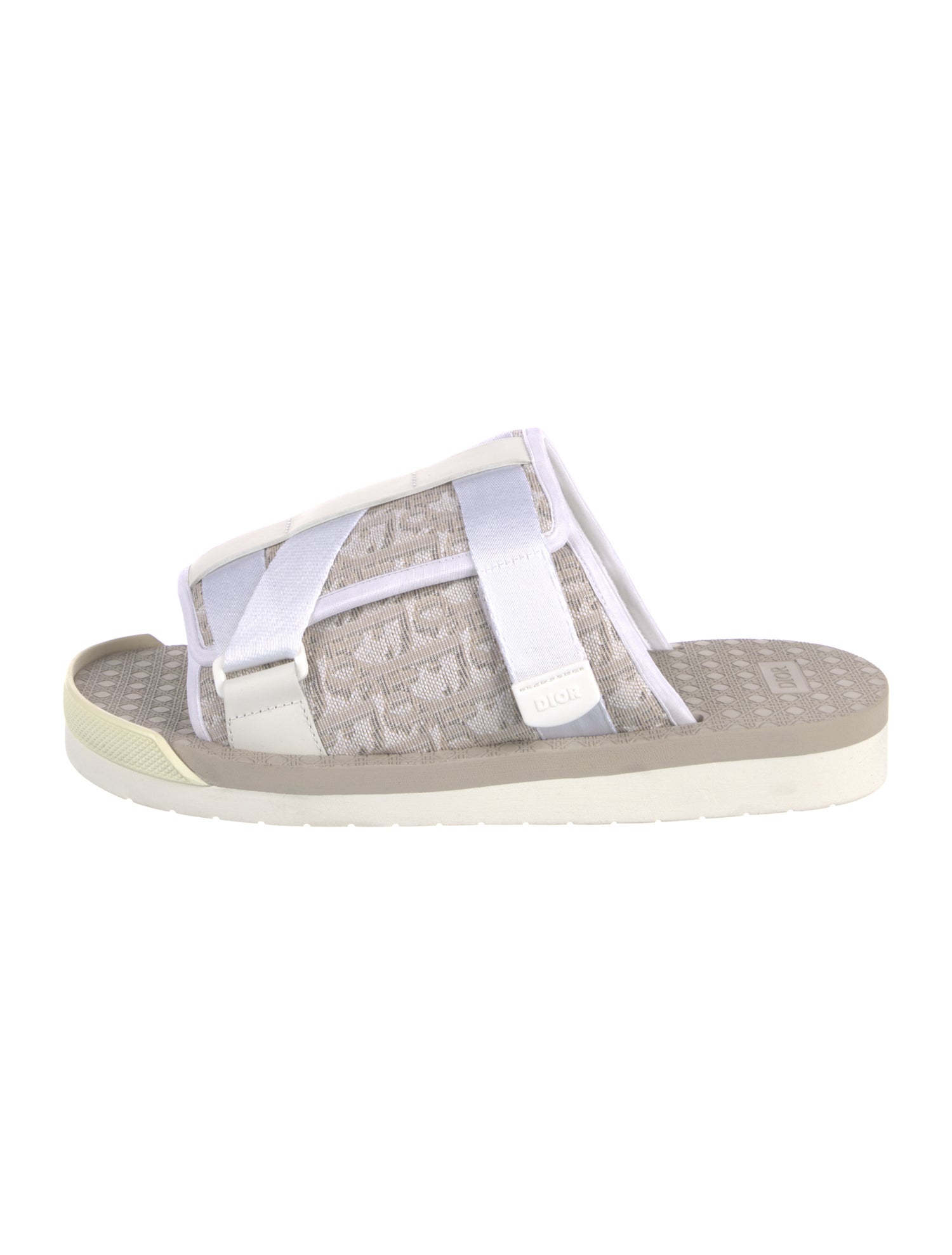 DIOR MEN Oblique Jacquard Canvas Slides