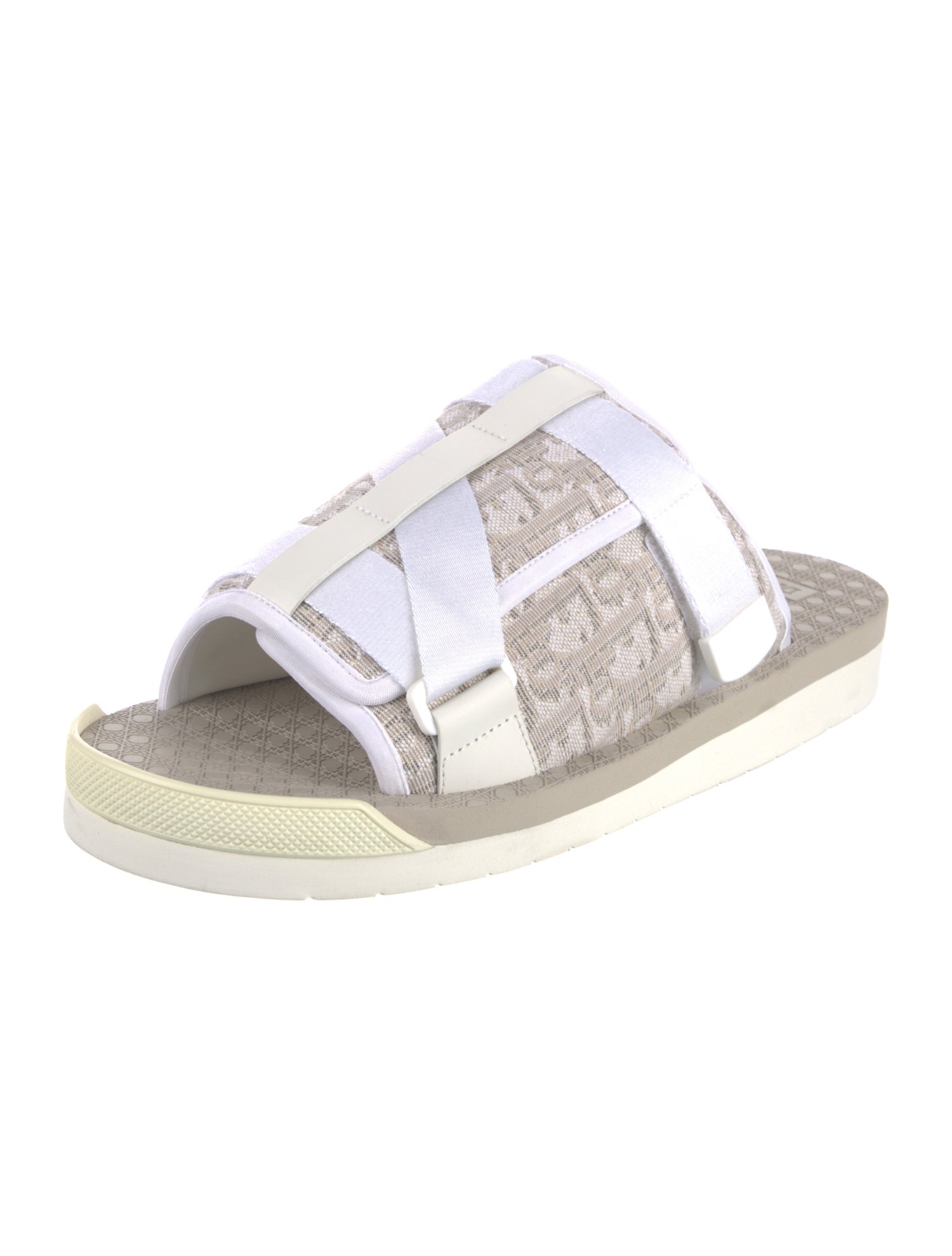DIOR MEN Oblique Jacquard Canvas Slides
