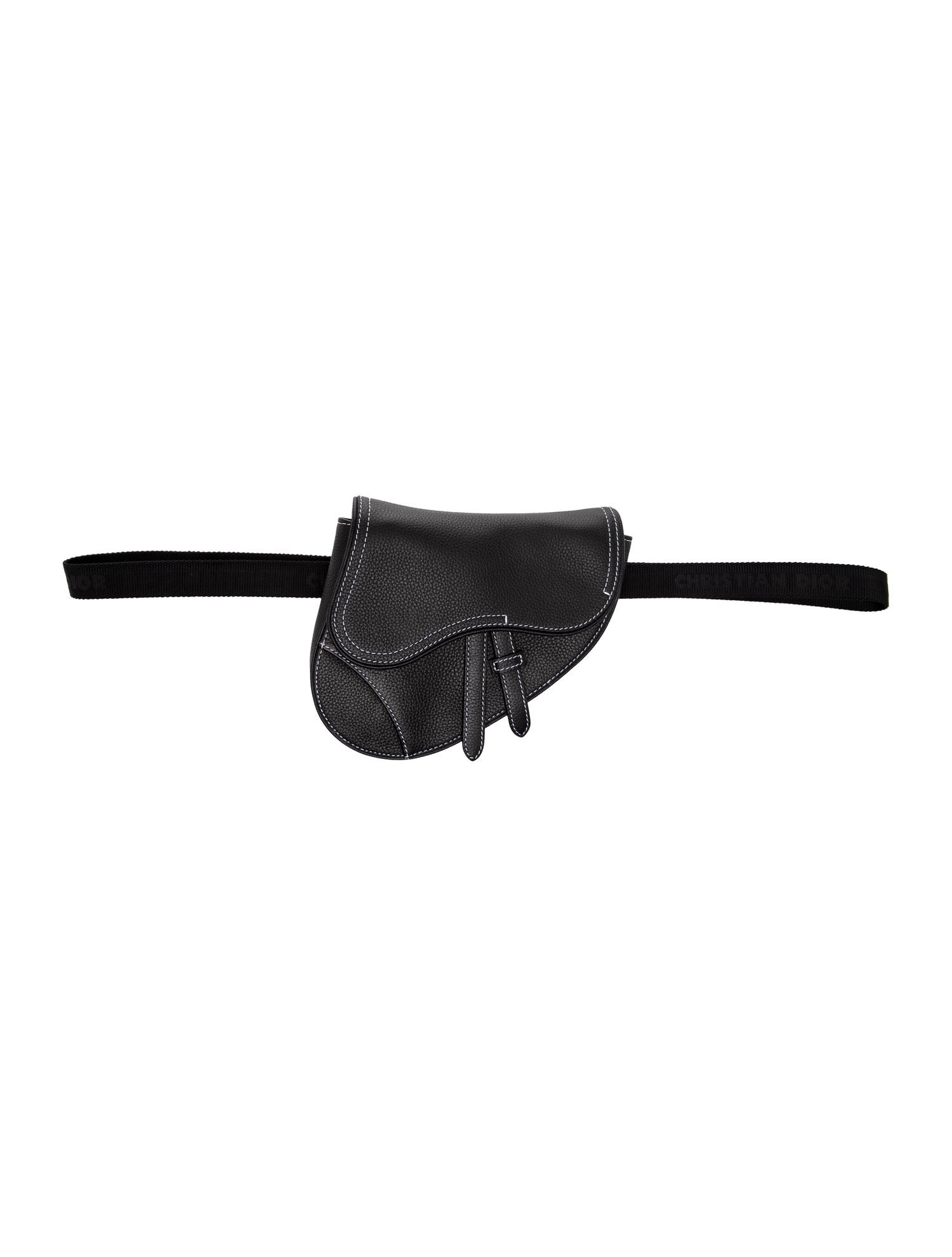 DIOR MEN Leather Saddle Bag