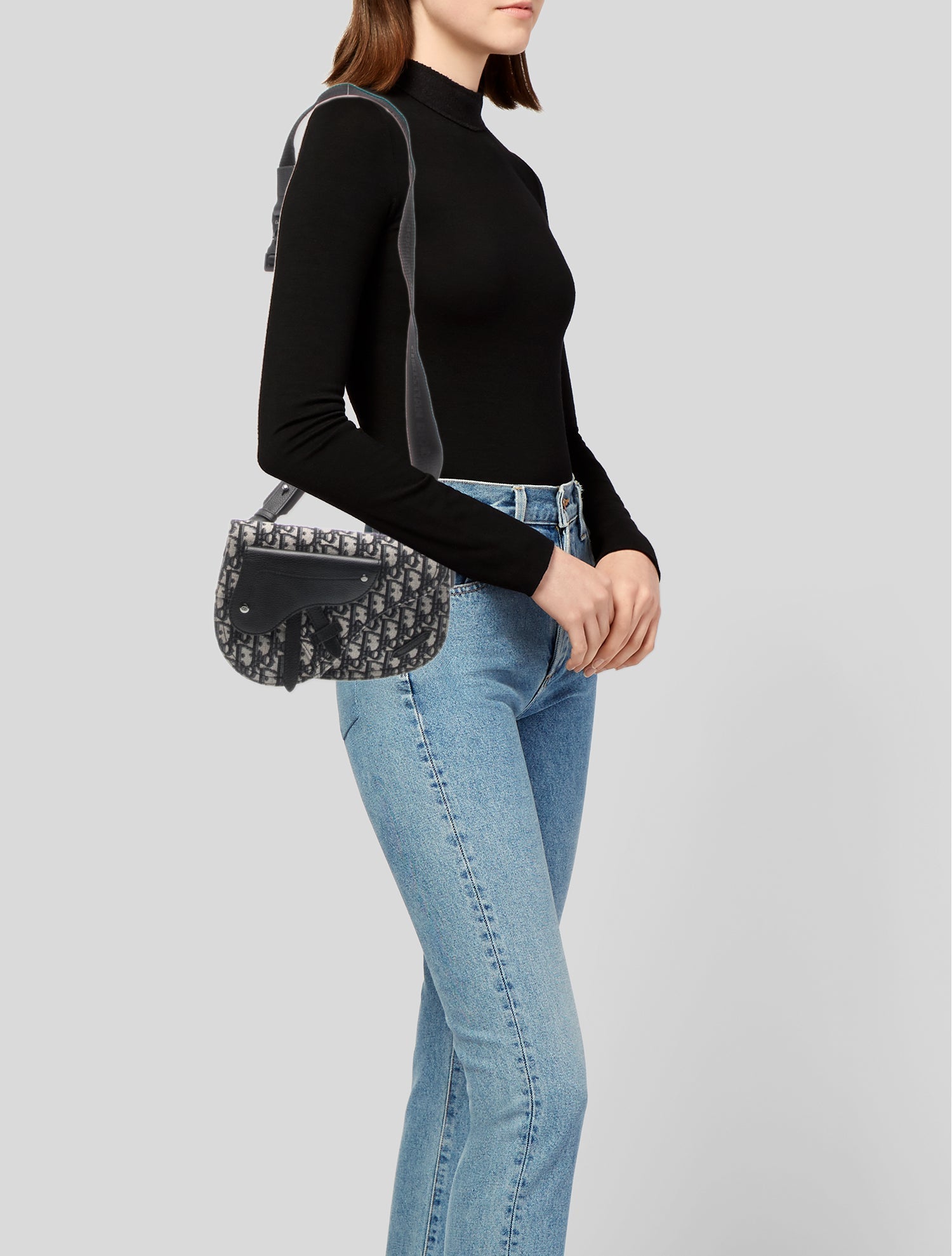 DIOR MEN Oblique Jacquard Crossbody Bag