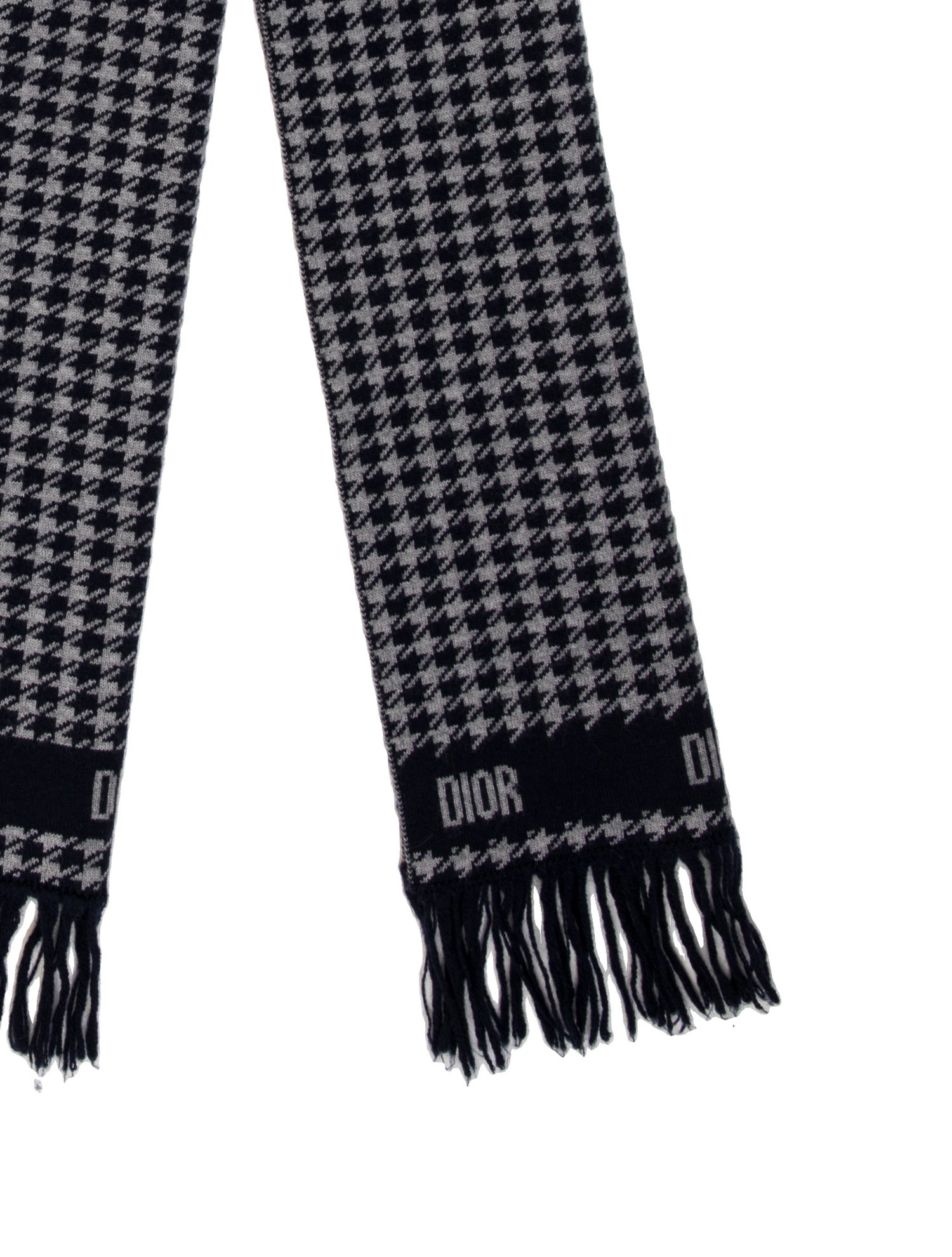 DIOR MEN Wool Signature Logo Scarf