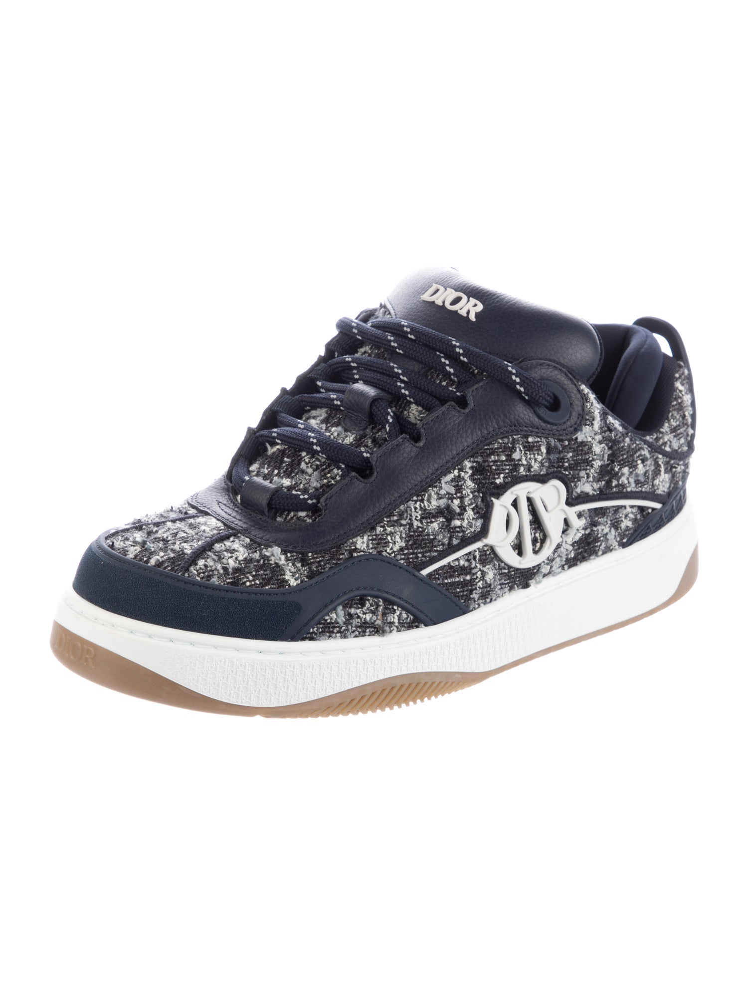 DIOR MEN Oblique Jacquard Tweed Sneakers