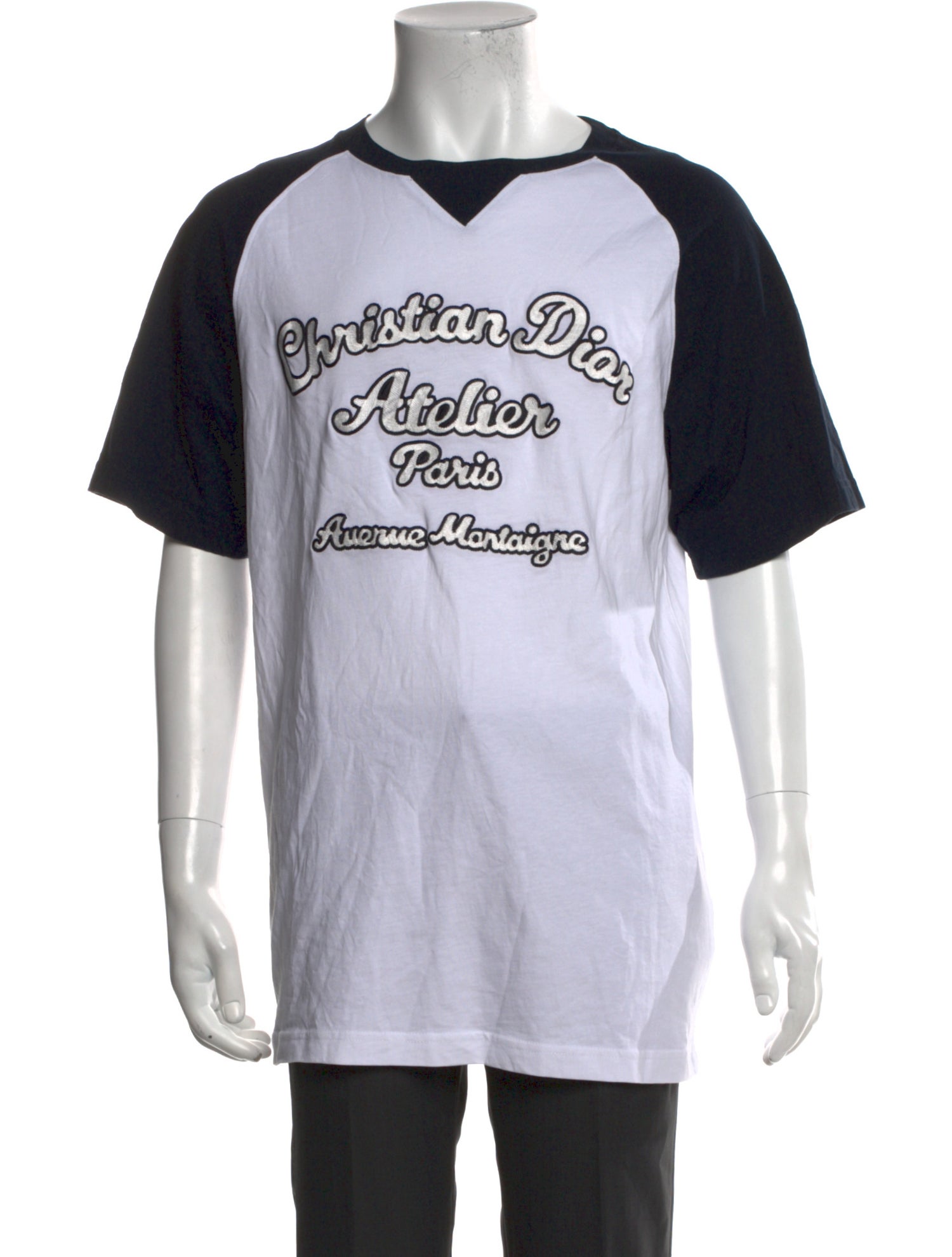 DIOR MEN Graphic Print Crew Neck T-Shirt