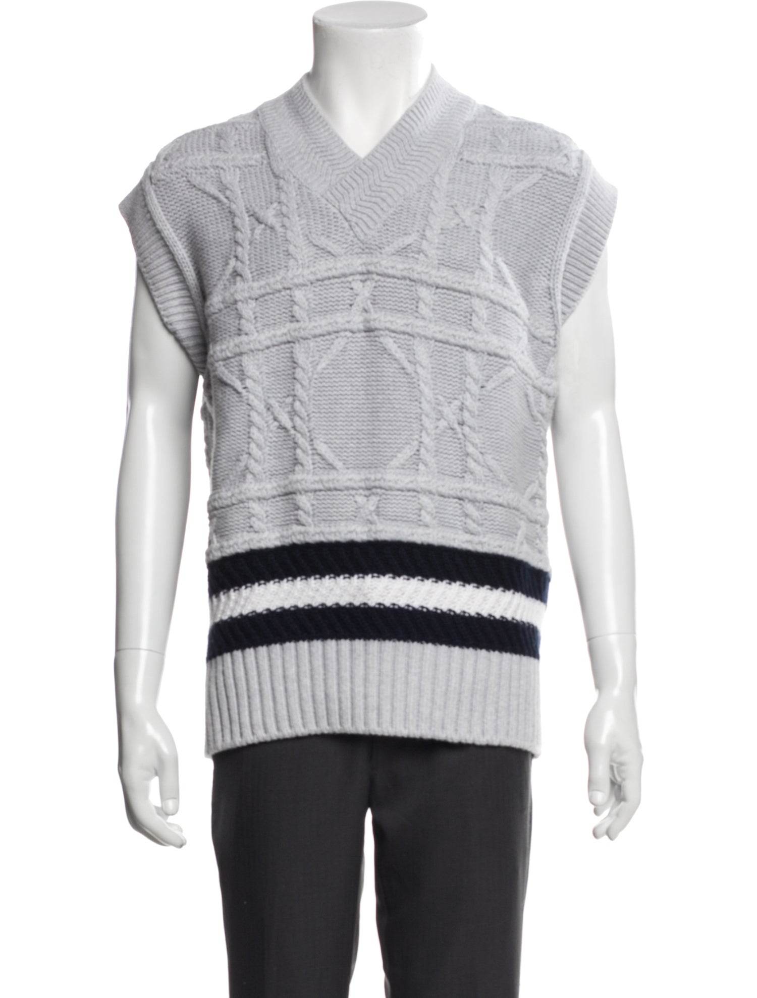 DIOR MEN 2025 Cannage Pattern Sweater Vest