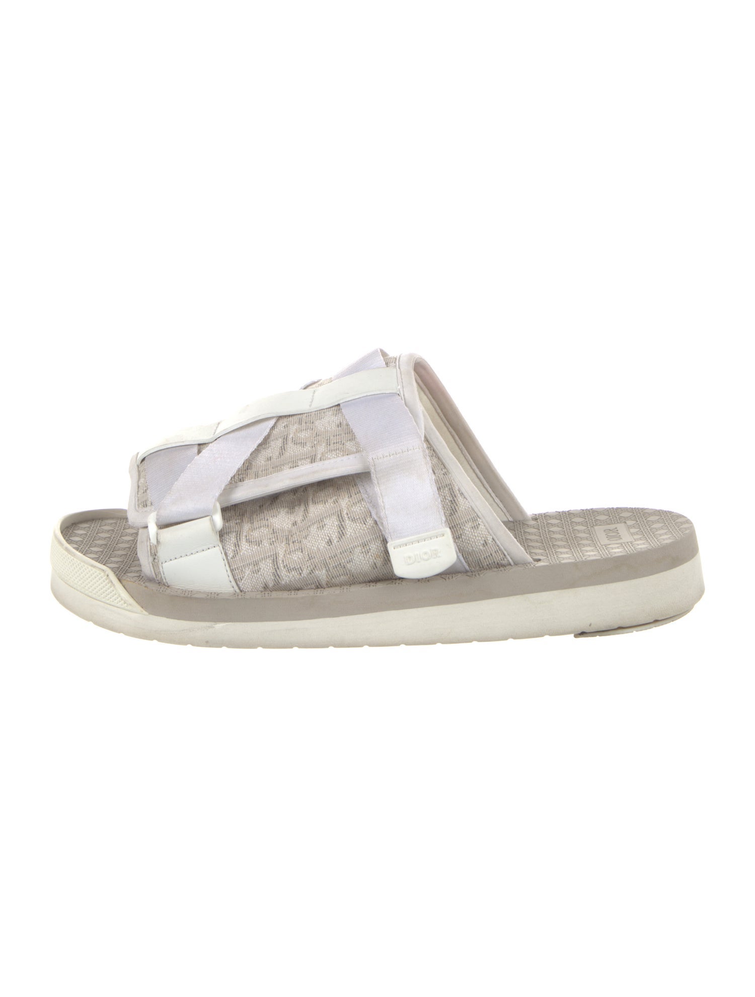 DIOR MEN Alpha Cannage Pattern Slides