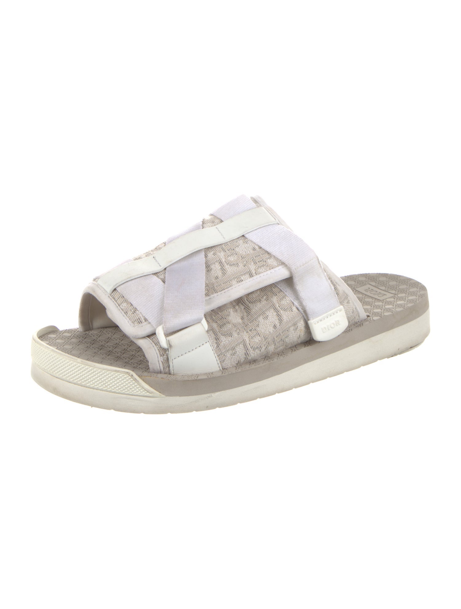 DIOR MEN Alpha Cannage Pattern Slides