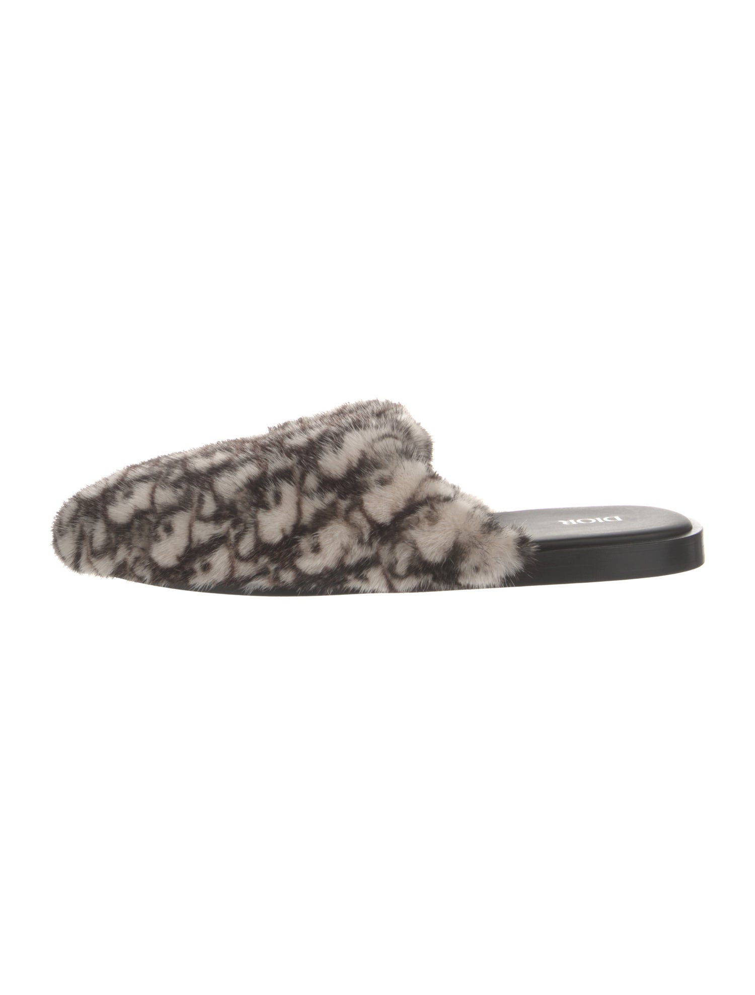 DIOR MEN Oblique Jacquard Mink Slides