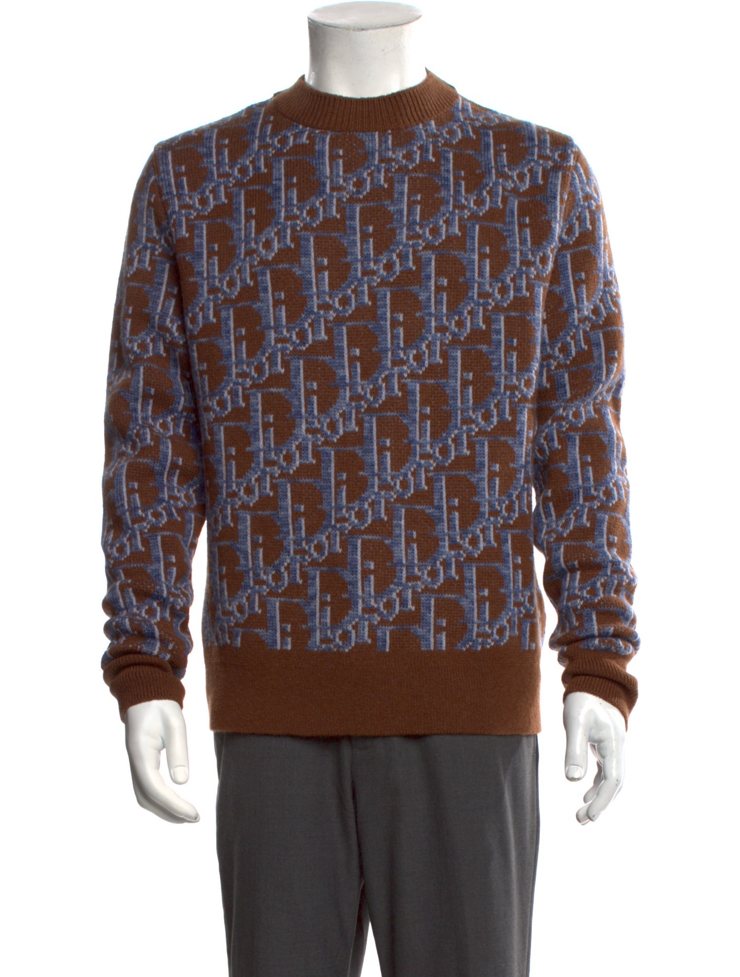 DIOR MEN 2021 Oblique Jacquard Pullover w/ Tags
