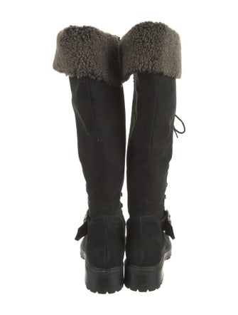 Diavolezza Signature Logo Suede Lace-Up Boots