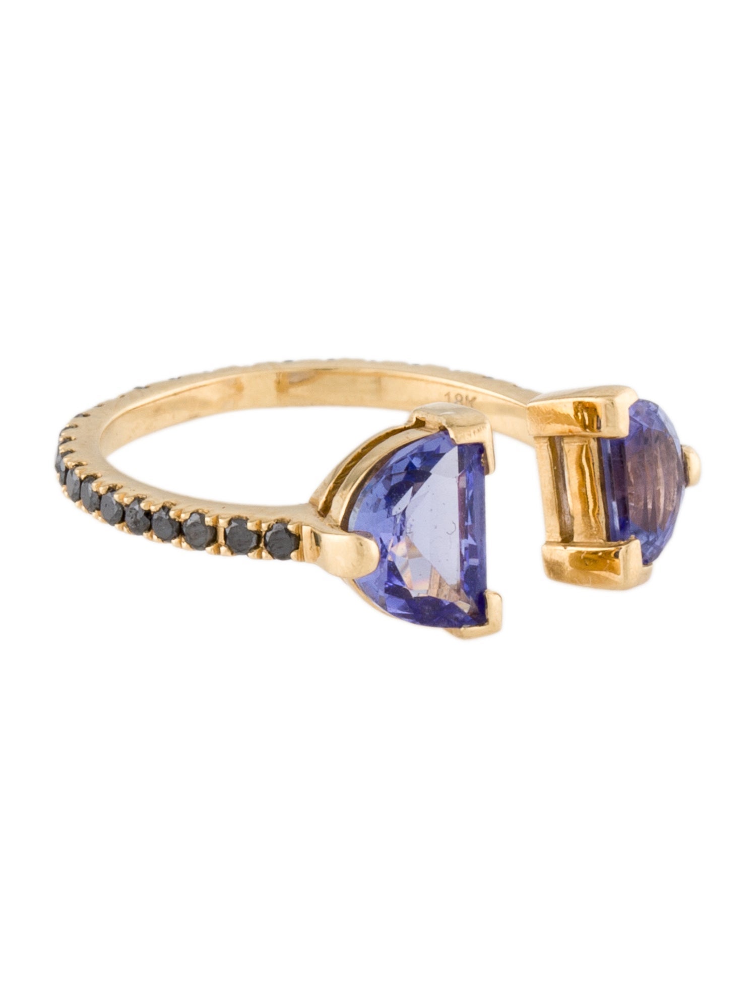 Yi Collection 18K 1.22ctw Tanzanite & Diamond Cocktail Ring