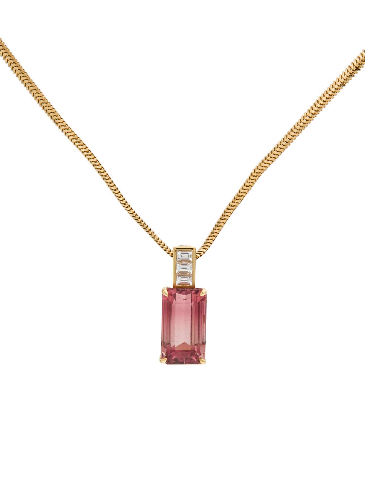 Yi Collection 18K Tourmaline & Diamond Pendant Necklace
