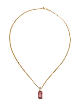 Yi Collection 18K Tourmaline & Diamond Pendant Necklace