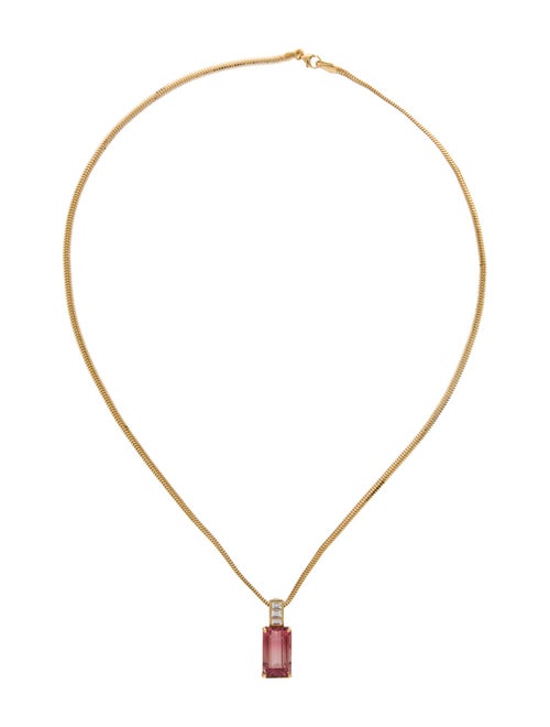 Yi Collection 18K Tourmaline & Diamond Pendant Necklace