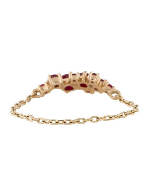 Yi Collection 14K Ruby Cluster Chain Ring