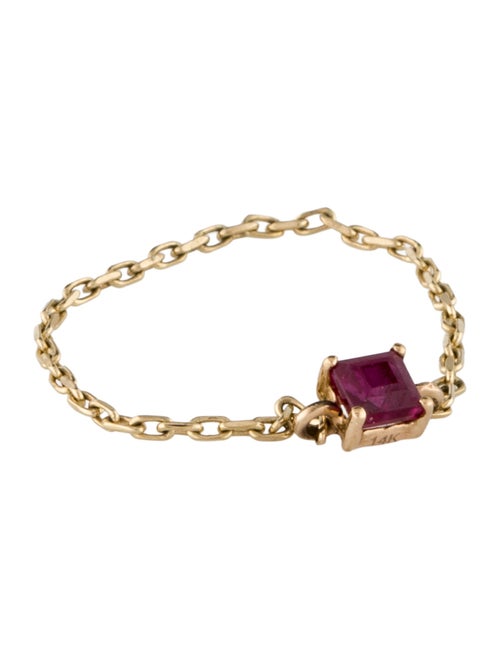 Yi Collection 14K Ruby Chain Ring