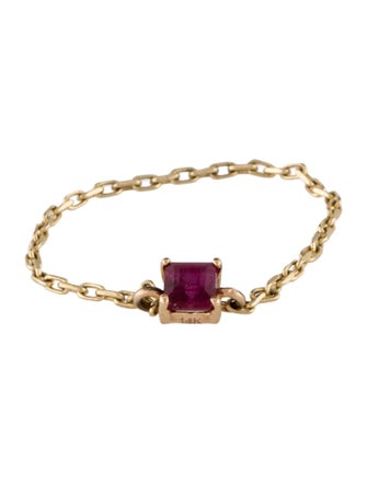 Yi Collection 14K Ruby Chain Ring