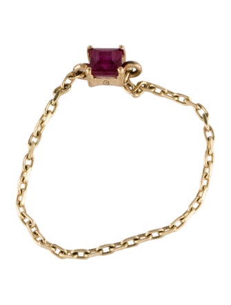 Yi Collection 14K Ruby Chain Ring