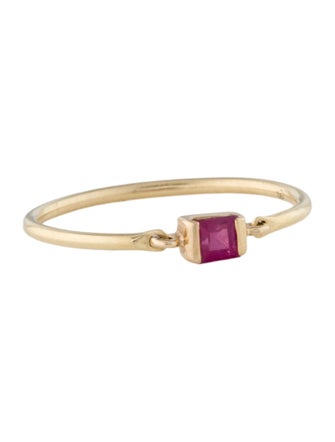 Yi Collection 14K Ruby Petite Circle Ring