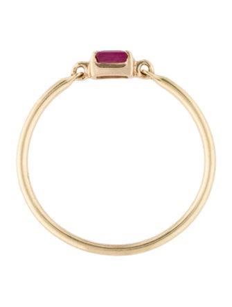 Yi Collection 14K Ruby Petite Circle Ring