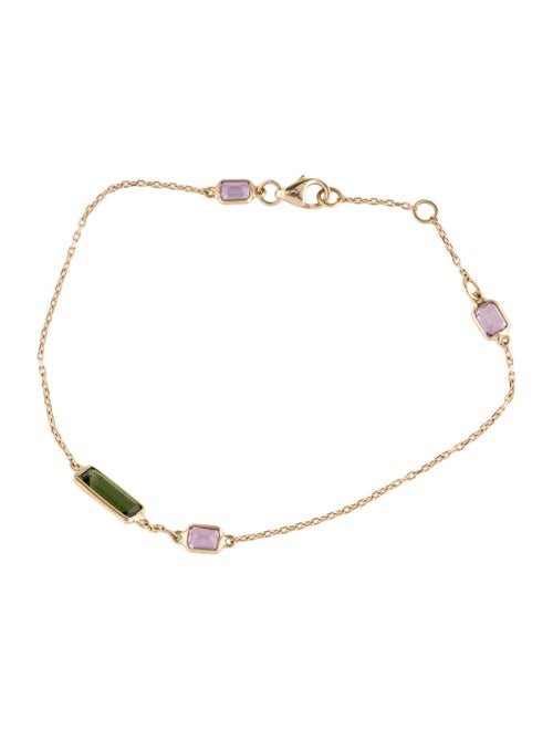 Yi Collection 18K Tourmaline & Sapphire Bar Bracelet
