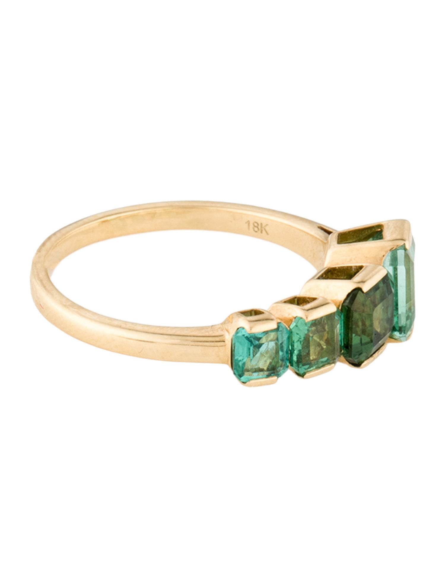 Yi Collection 18K 2.49ctw Tourmaline Crescendo Ring