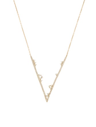 Djula 18K Diamond V Fairytale Pendant Necklace
