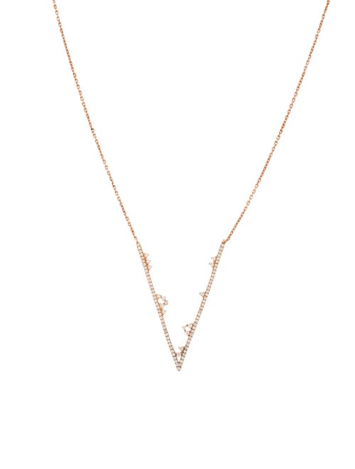 Djula 18K Diamond V Fairytale Pendant Necklace