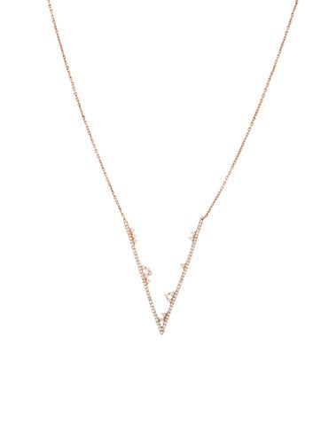 Djula Pendant Necklace 18K Diamond V Fairytale