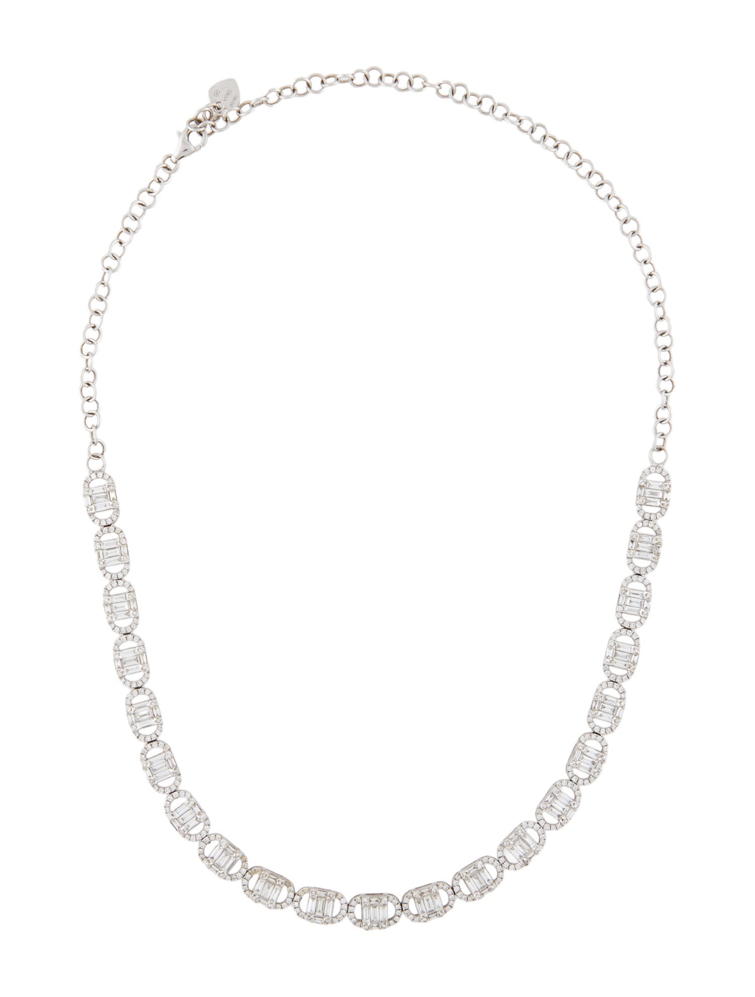 Djula 18K 4.36ctw Diamond Beverly Hills Choker Necklace