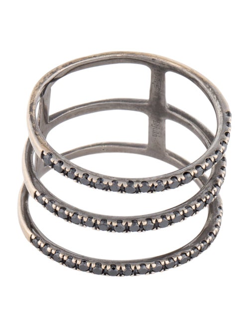 Djula 18K Diamond Triple Row Band Ring