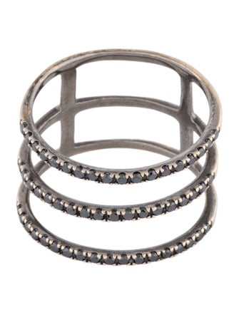 Djula 18K Diamond Triple Row Band Ring