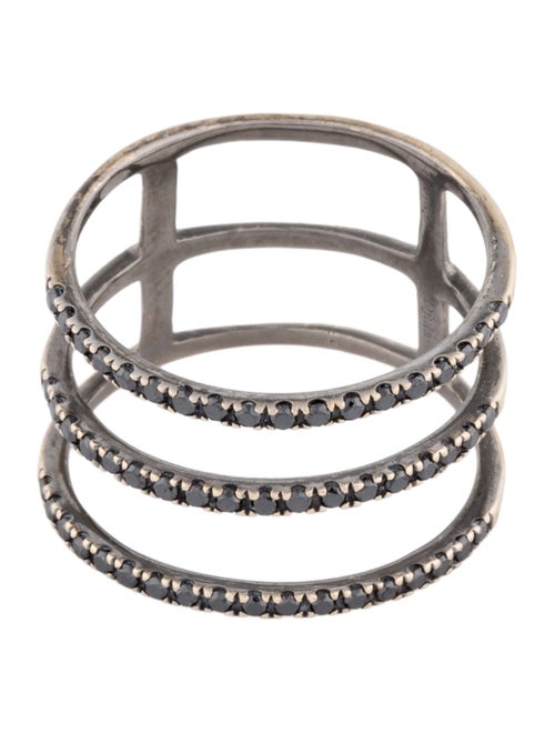 Djula 18K Diamond Triple Row Band Ring