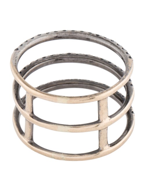 Djula 18K Diamond Triple Row Band Ring