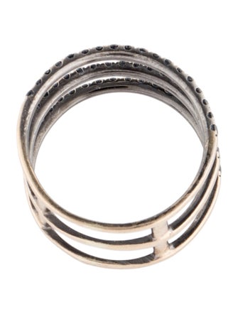 Djula 18K Diamond Triple Row Band Ring