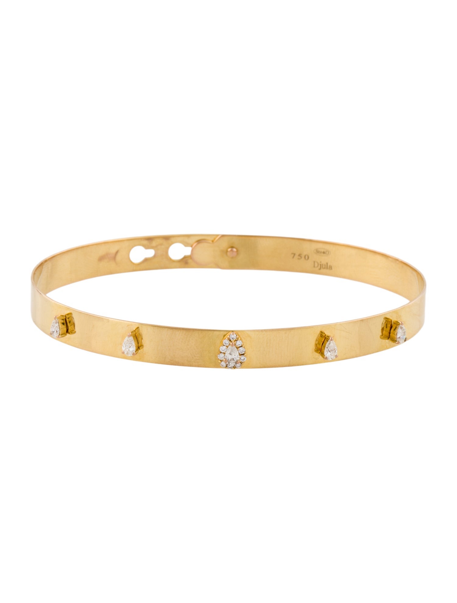 Djula 18K Diamond Bangle Bracelet