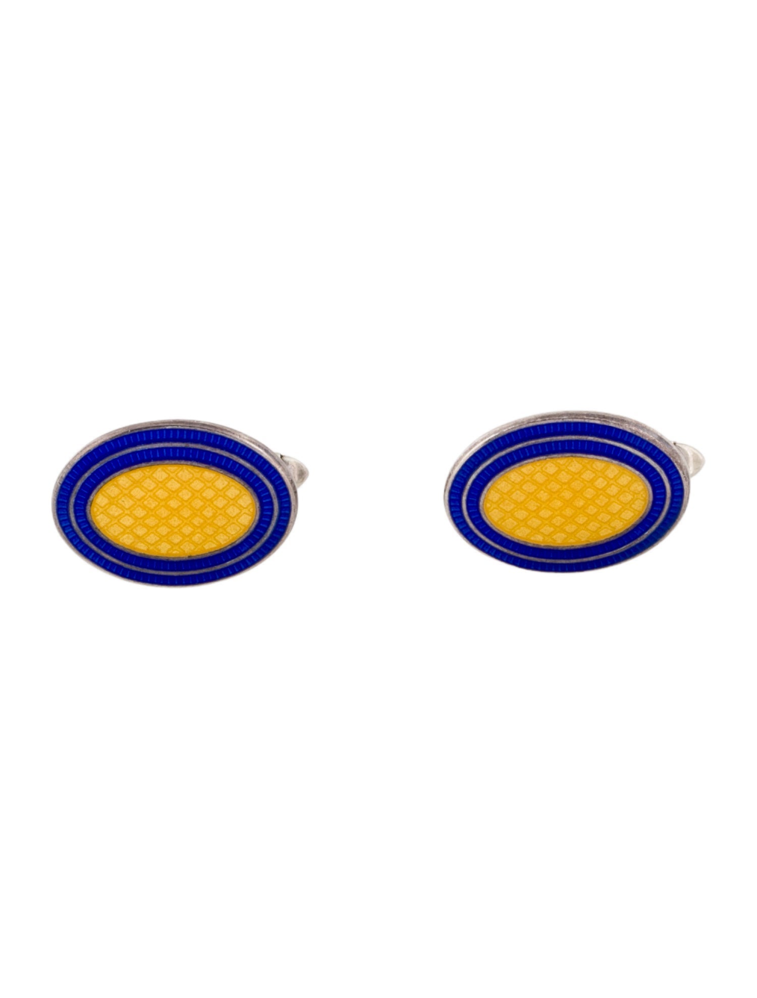 Deakin & Francis Patterned Enamel Cufflinks