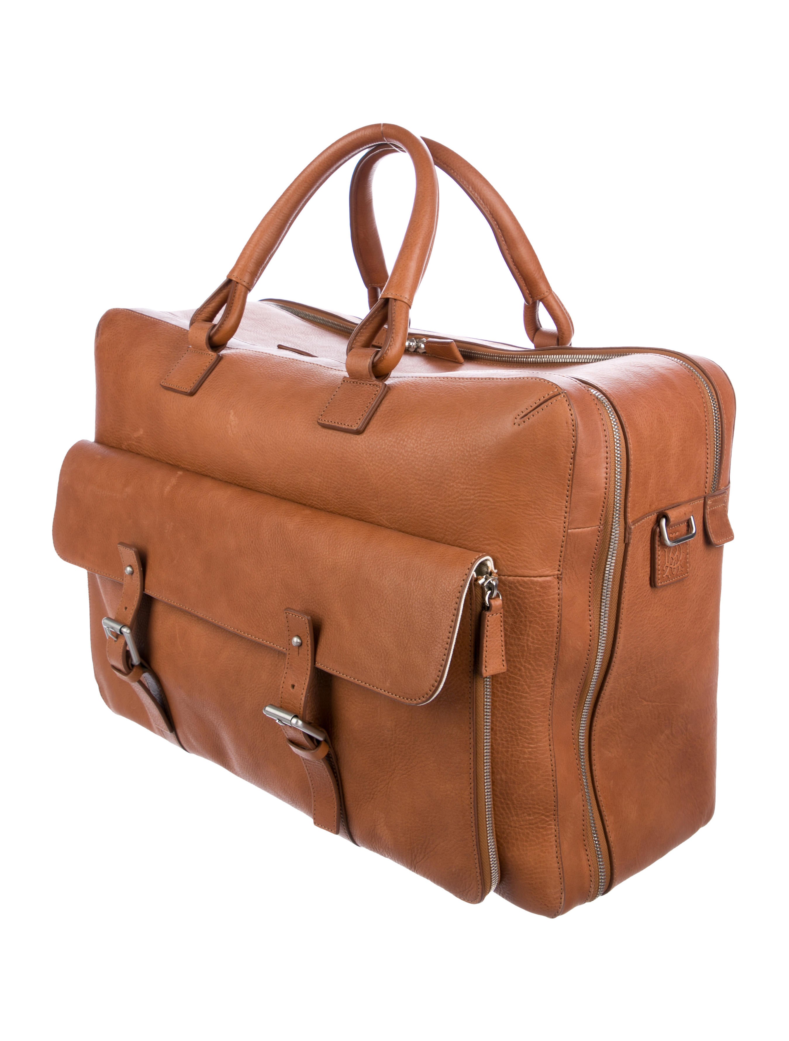 Dunhill Leather 48 Hour Bag - Brown Suitcases, Luggage - DLL20692