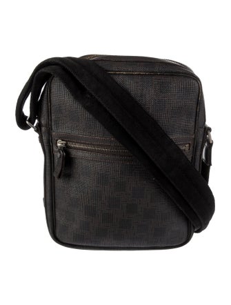 Dunhill Pattern Printed Leather Crossbody Bag