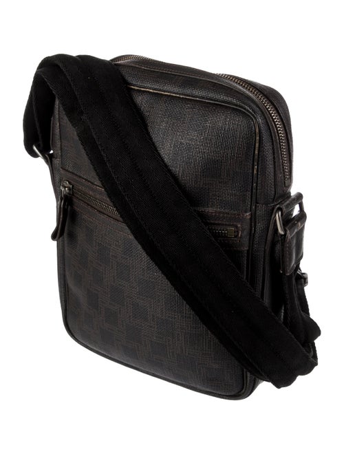 Dunhill Pattern Printed Leather Crossbody Bag